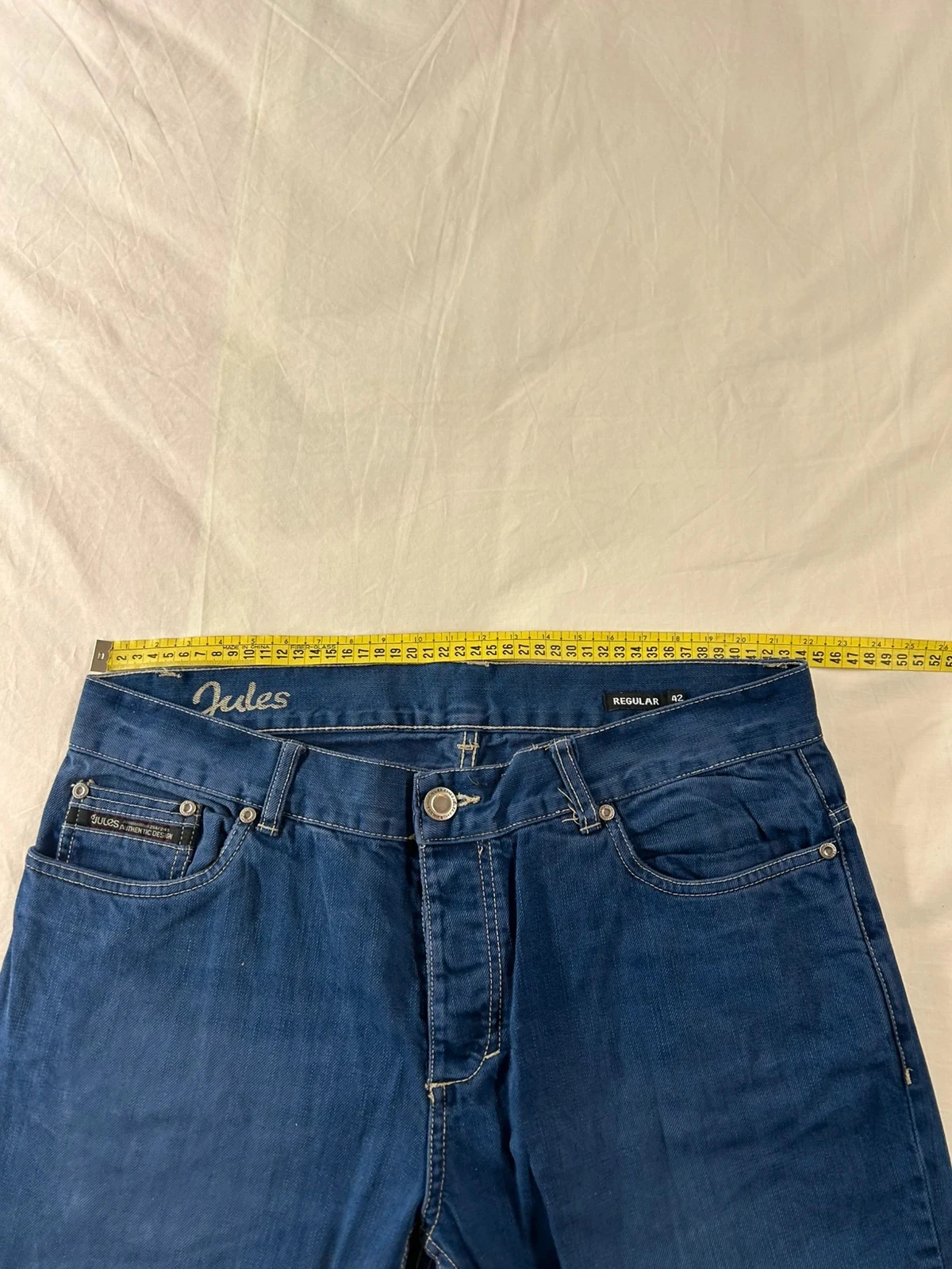 Rechte jeans in marineblauw Jules vintage werkkleding – photo 8